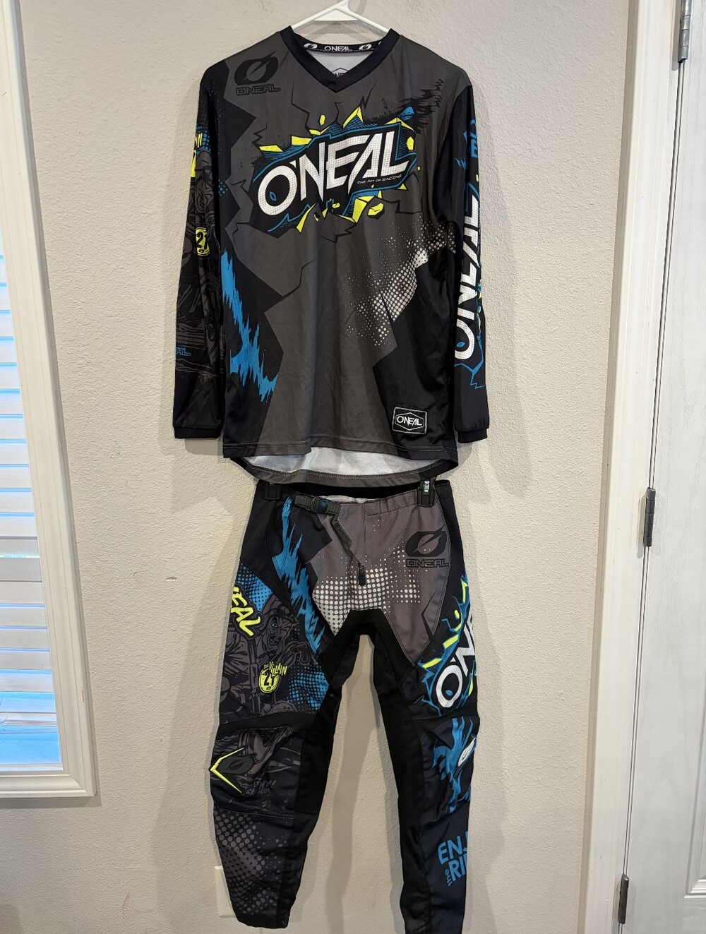 Oneal Boys 2 Piece Motocross Dirt Bike Long Sleeve Jersey Pants Set Outfit 28
